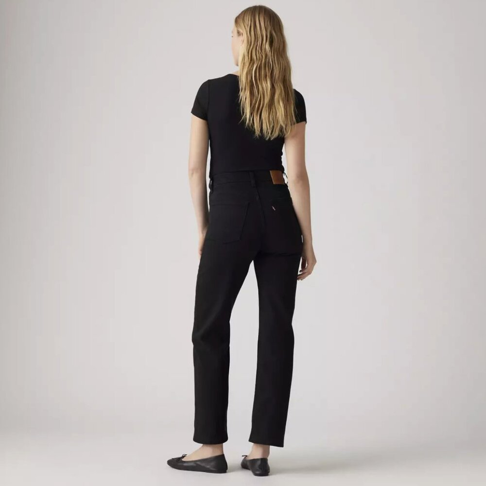 Levi's Straight Ankle Ribcage Jeans | 24 x 28 | Medium Blue - Picture 11 of 12